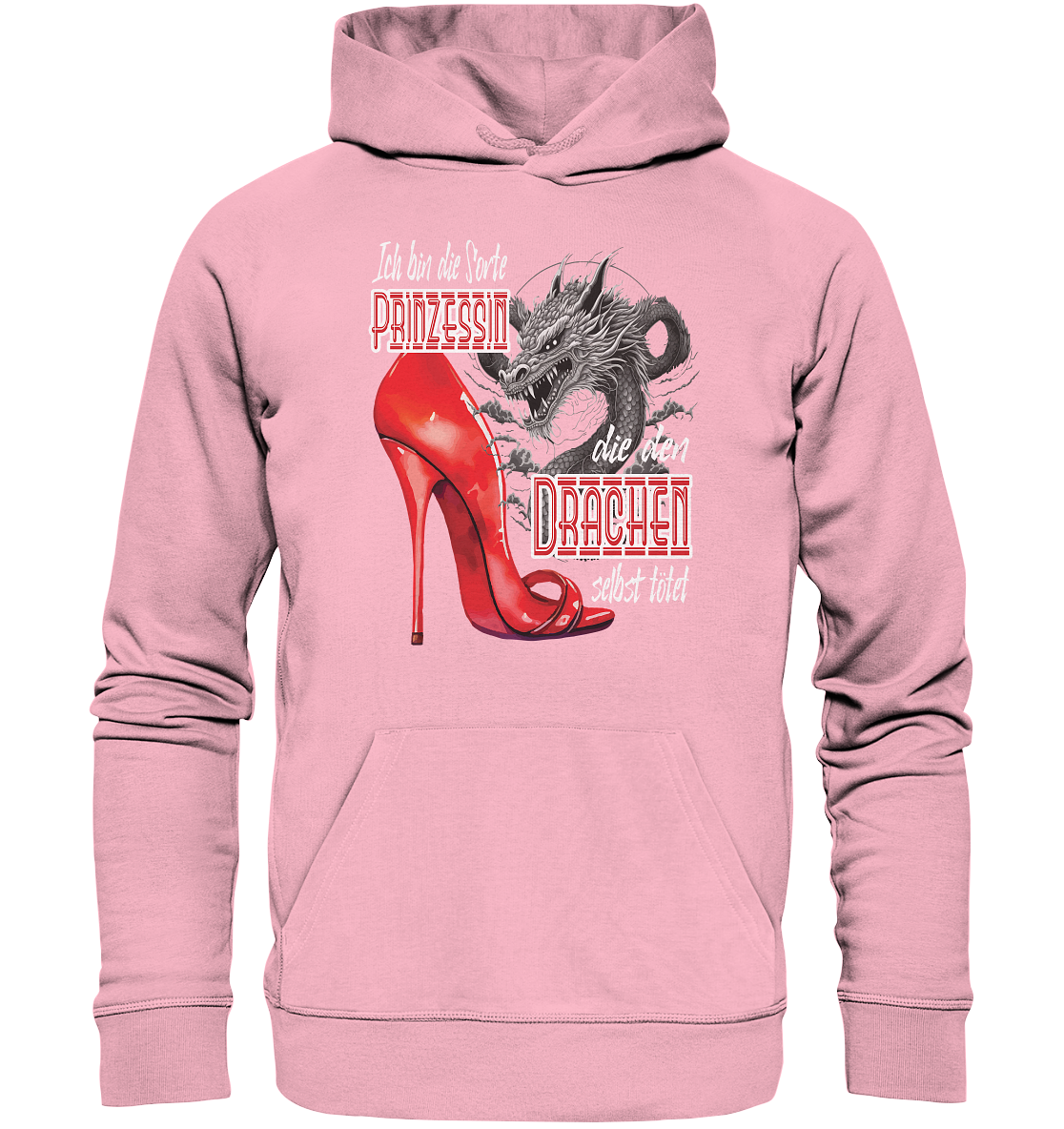 Prinzessin - die den Drachen tötet High Heel - Organic Hoodie