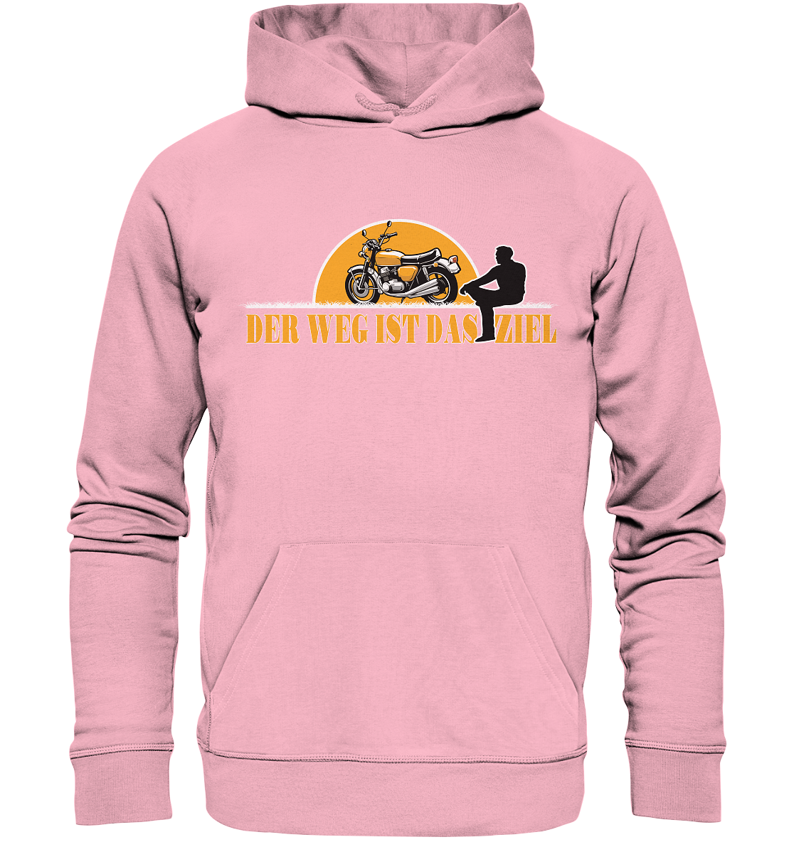 Der Weg ist das Ziel - Spruch für Biker - Organic Hoodie