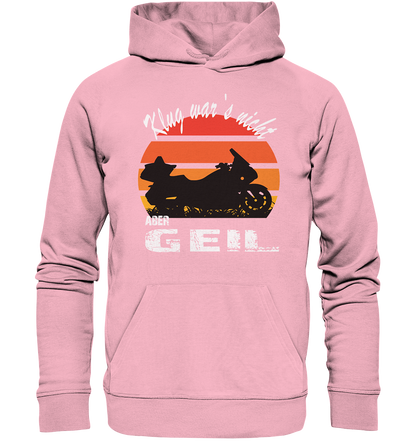 Goldwinger Spruch - Klug war`s nicht aber geil - Organic Hoodie