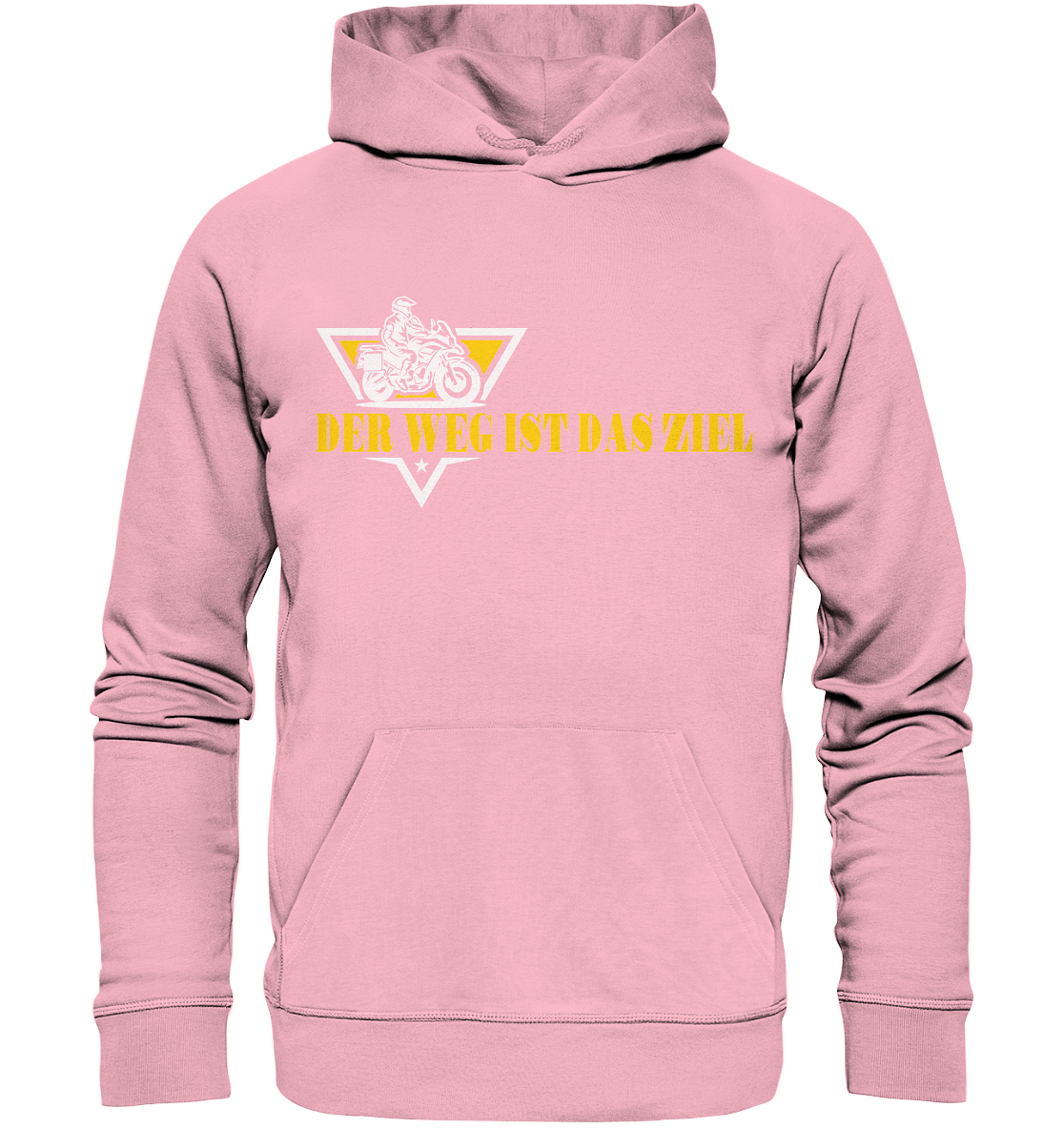 Der Weg ist das Ziel - Spruch für Biker - Organic Hoodie