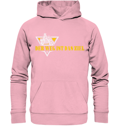 Der Weg ist das Ziel - Spruch für Biker - Organic Hoodie