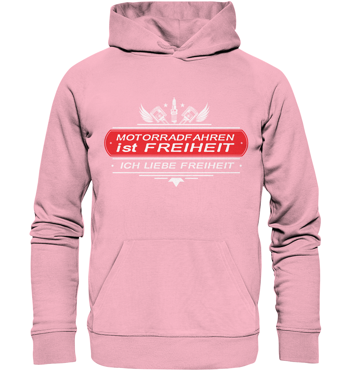 Motorradfahren ist Freiheit - Biker Spruch - Organic Hoodie