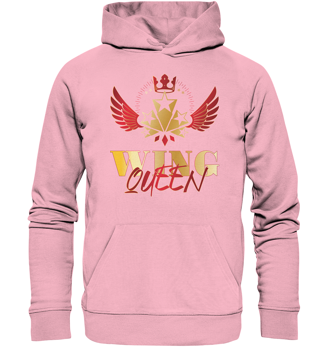 Goldwing - Wing Queen rot/gold - Organic Hoodie