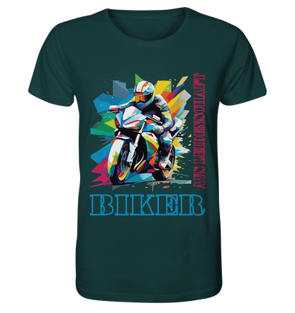 Biker aus Leidenschaft - Abstrakt  - Organic Shirt