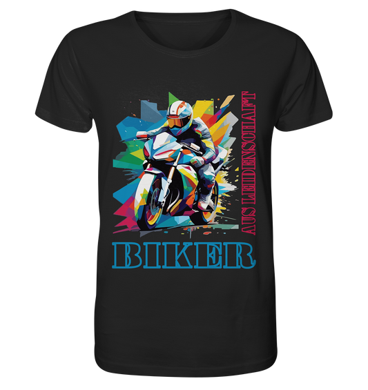 Biker aus Leidenschaft - Abstrakt  - Organic Shirt