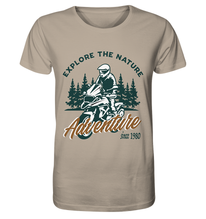 Explore the Nature - Adventure Bike 1980 - Organic Shirt