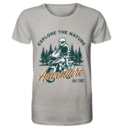 Explore the Nature - Adventure Bike 1980 - Organic Shirt
