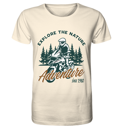 Explore the Nature - Adventure Bike 1980 - Organic Shirt