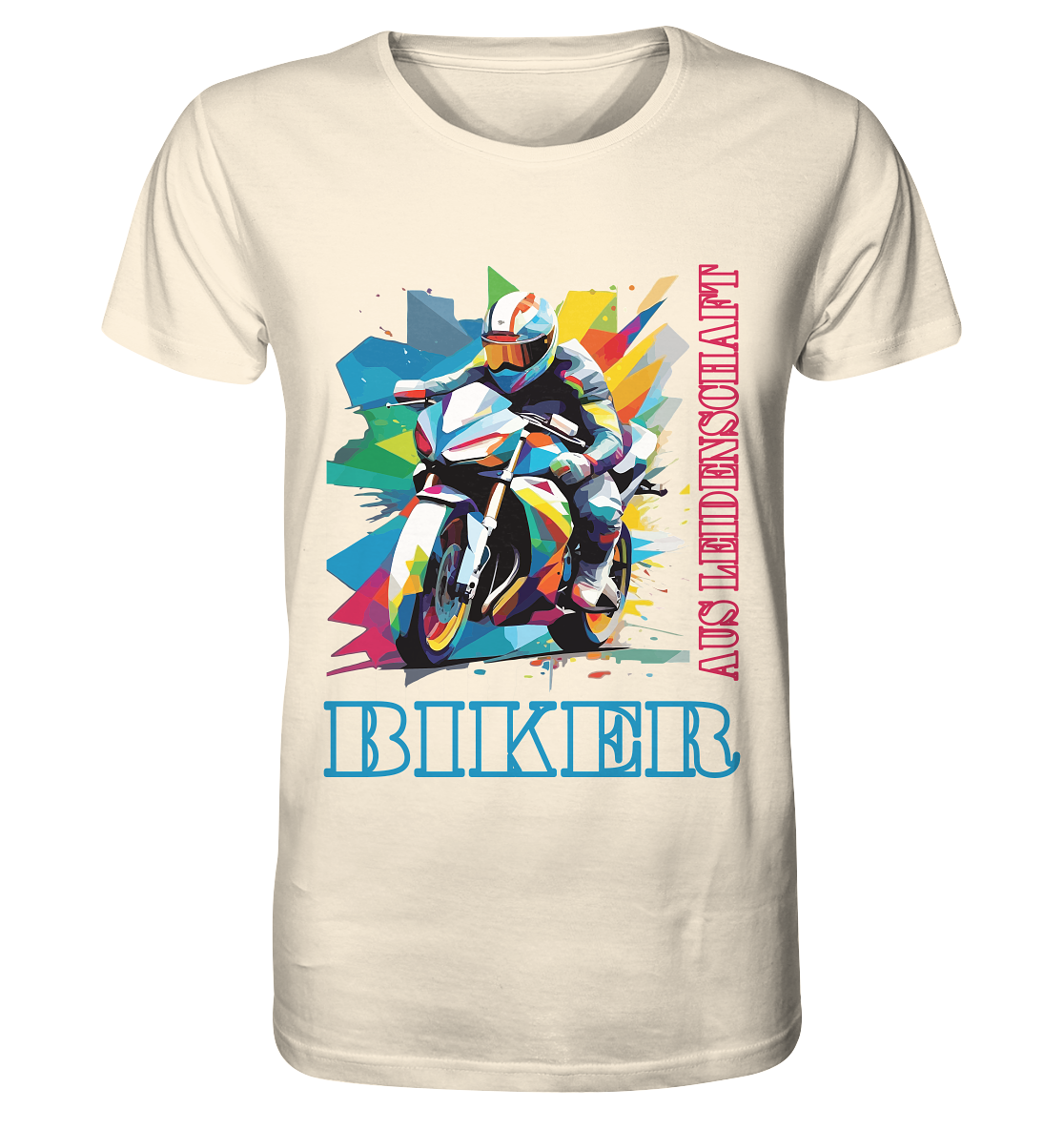 Biker aus Leidenschaft - Abstrakt  - Organic Shirt
