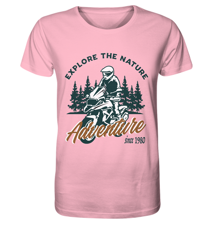 Explore the Nature - Adventure Bike 1980 - Organic Shirt
