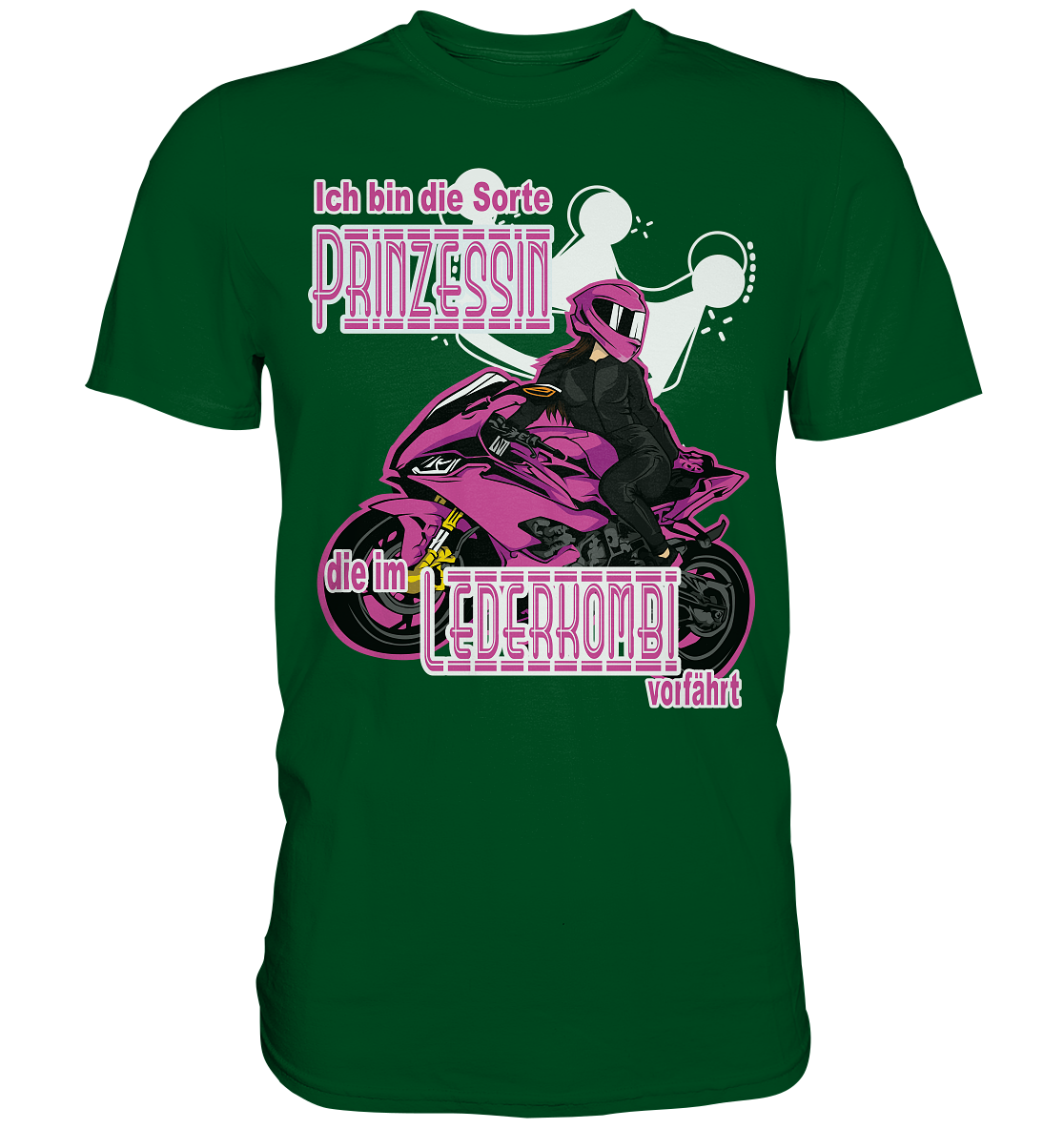 Frauenpower - Prinzessin mit Helm  - Premium Shirt