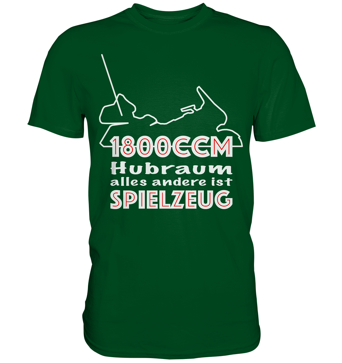 Goldwinger Spruch - 1800ccm Spielzeug - Premium Shirt