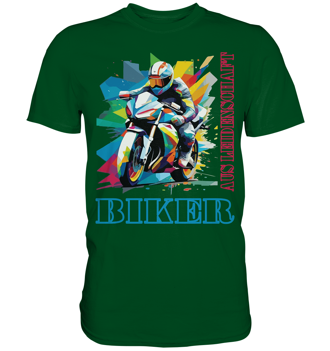 Biker aus Leidenschaft - Abstrakt  - Premium Shirt