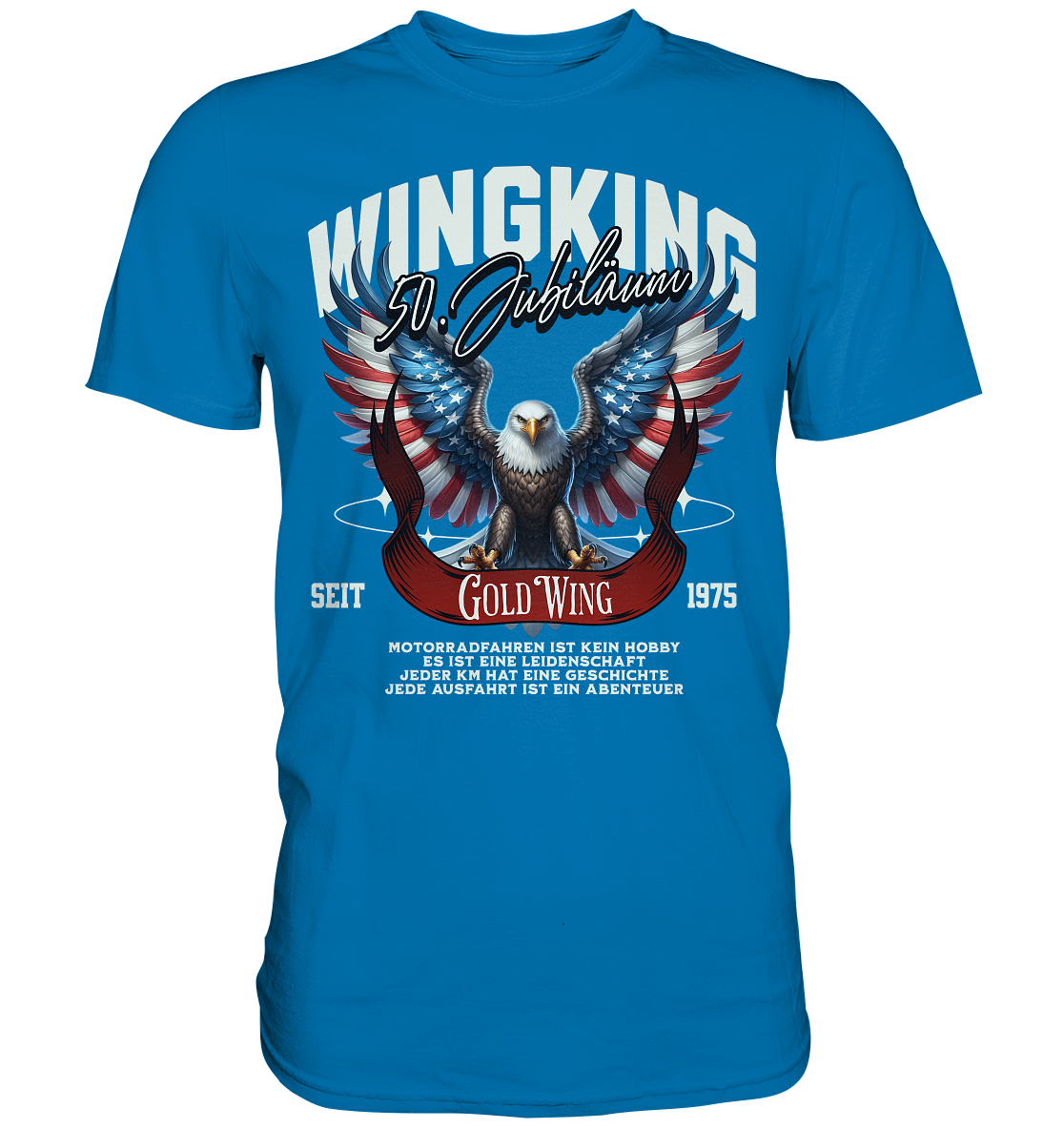 Goldwing Wing King 50 Jubiläum 1975 - Premium Shirt