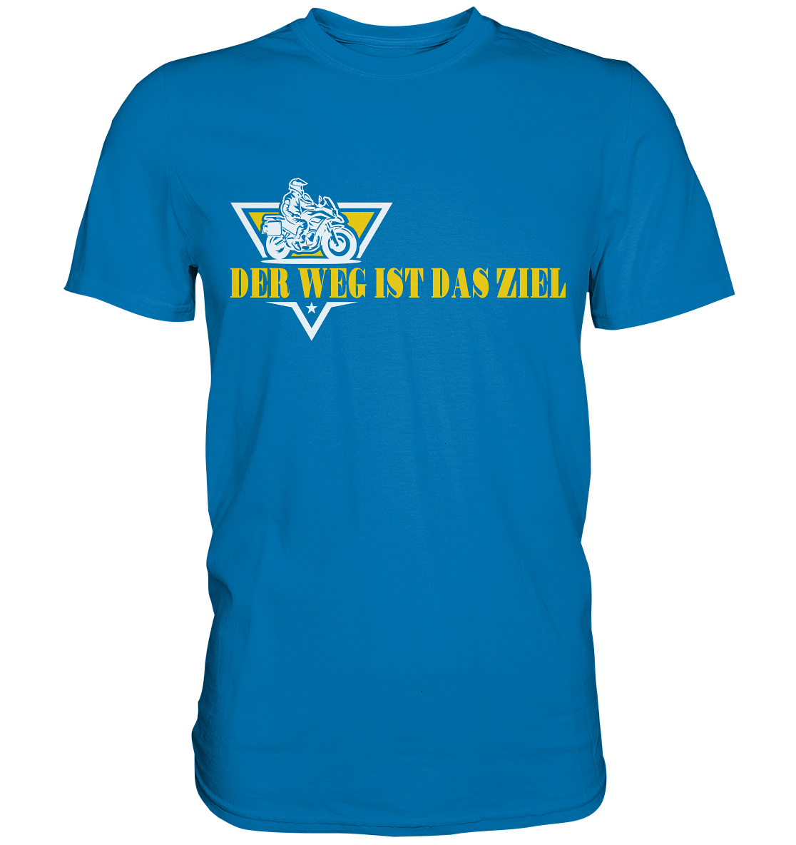 Der Weg ist das Ziel - Spruch für Biker - Premium Shirt