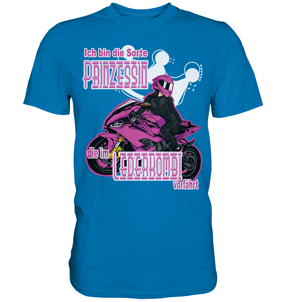 Frauenpower - Prinzessin mit Helm  - Premium Shirt
