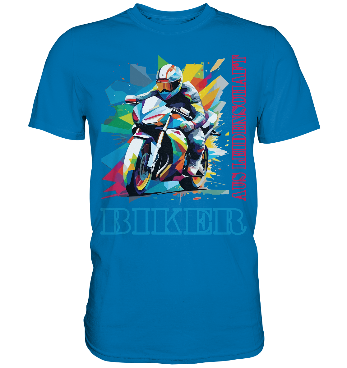 Biker aus Leidenschaft - Abstrakt  - Premium Shirt