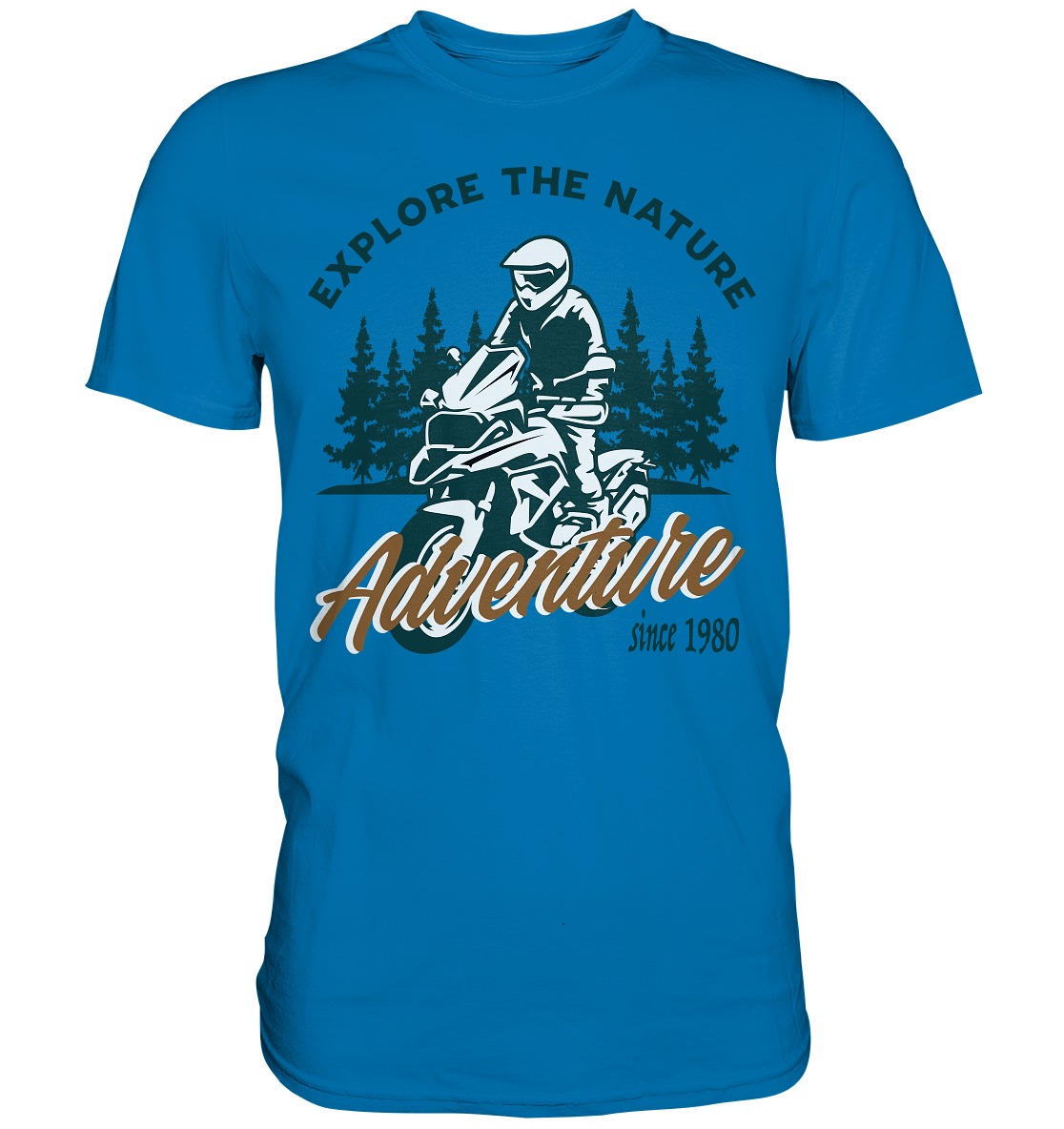 Explore the Nature - Adventure Bike 1980 - Premium Shirt