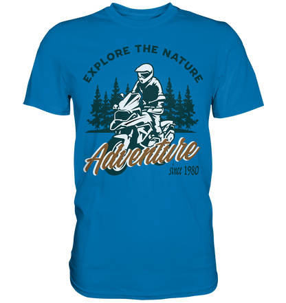 Explore the Nature - Adventure Bike 1980 - Premium Shirt