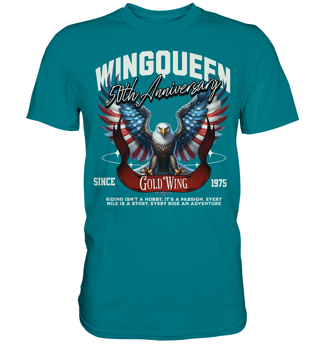 Goldwing Wing Queen 50 Jubiläum 1975 - Premium Shirt