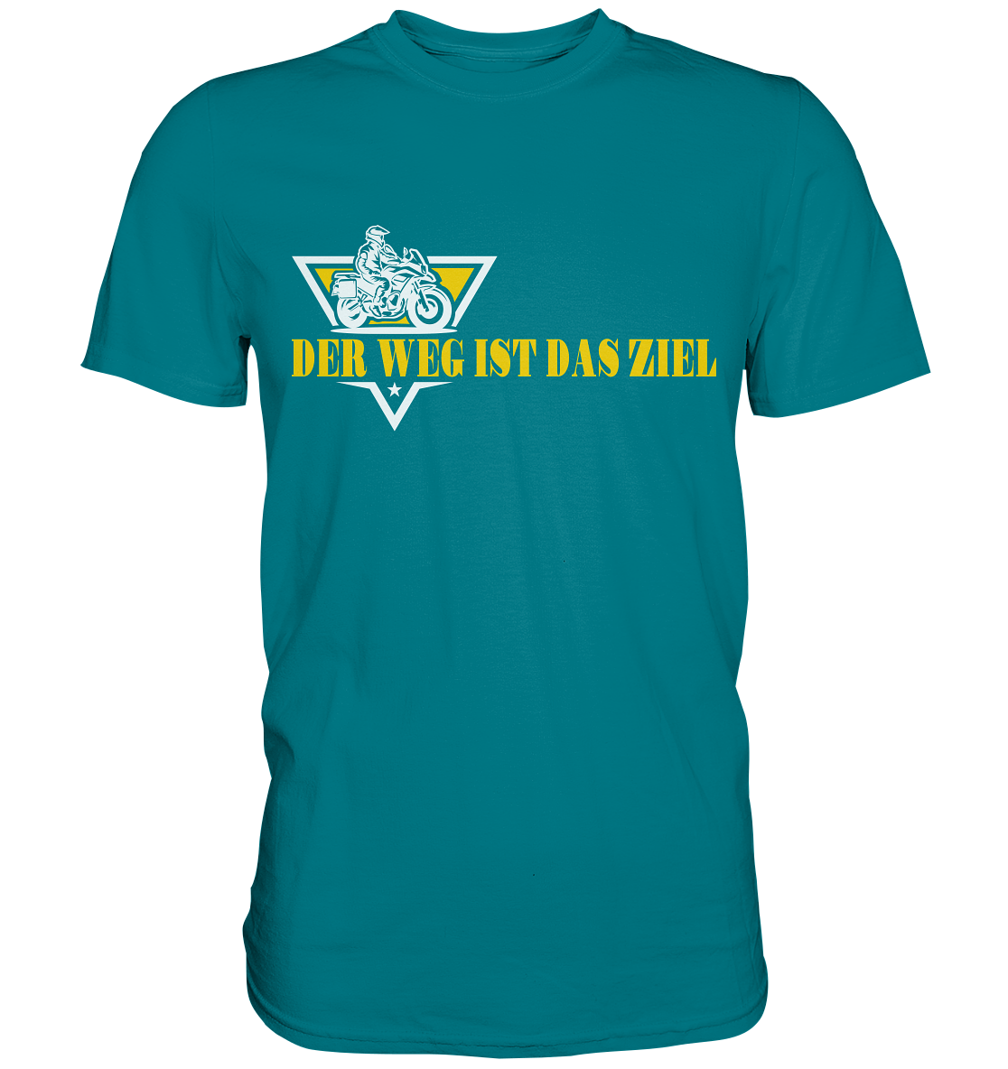 Der Weg ist das Ziel - Spruch für Biker - Premium Shirt