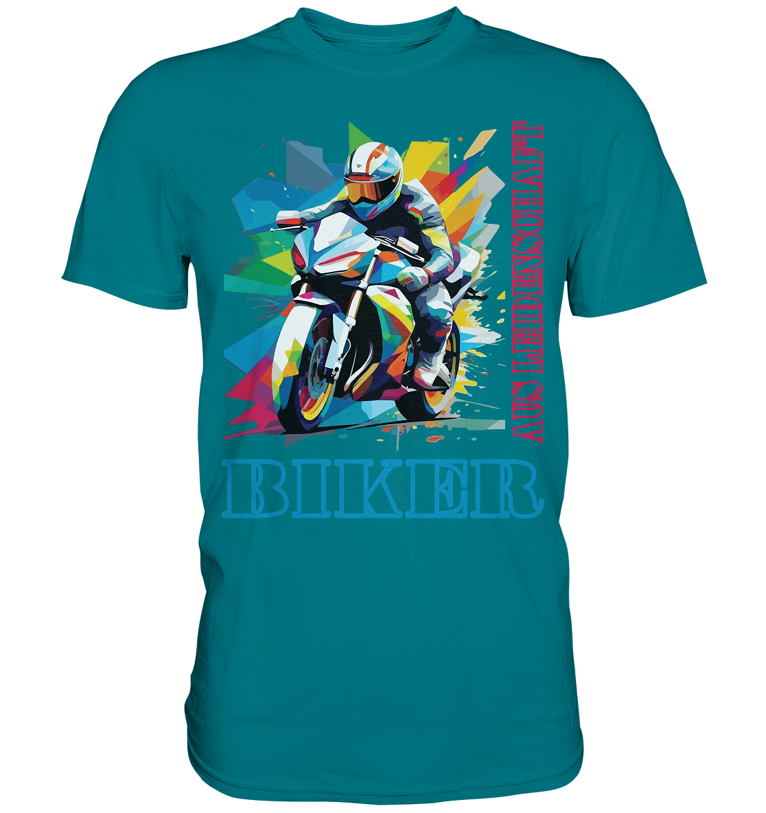 Biker aus Leidenschaft - Abstrakt  - Premium Shirt