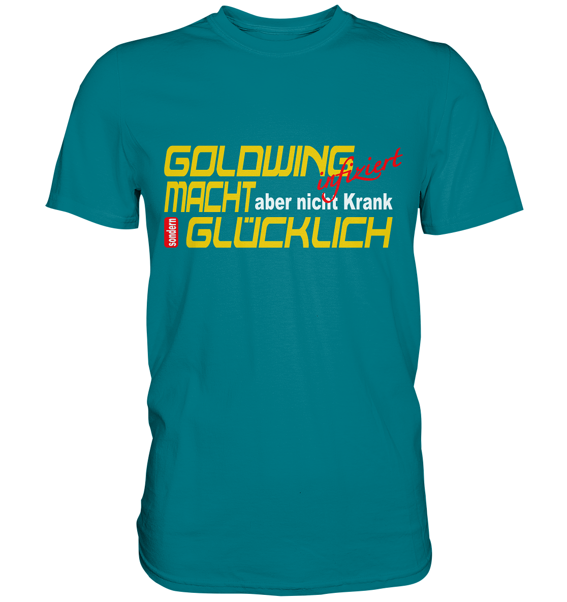 Goldwing macht Glücklich - Premium Shirt