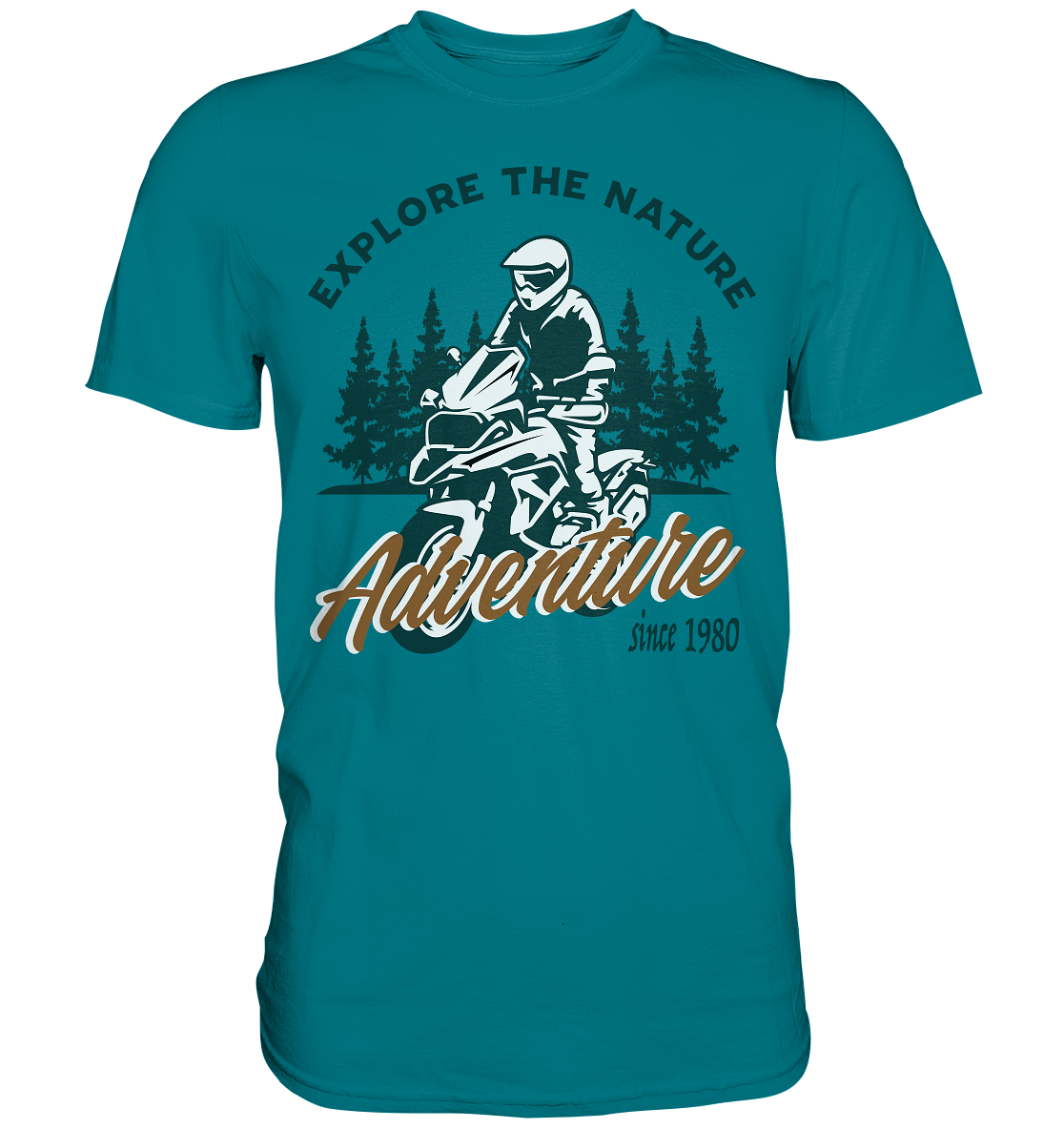 Explore the Nature - Adventure Bike 1980 - Premium Shirt