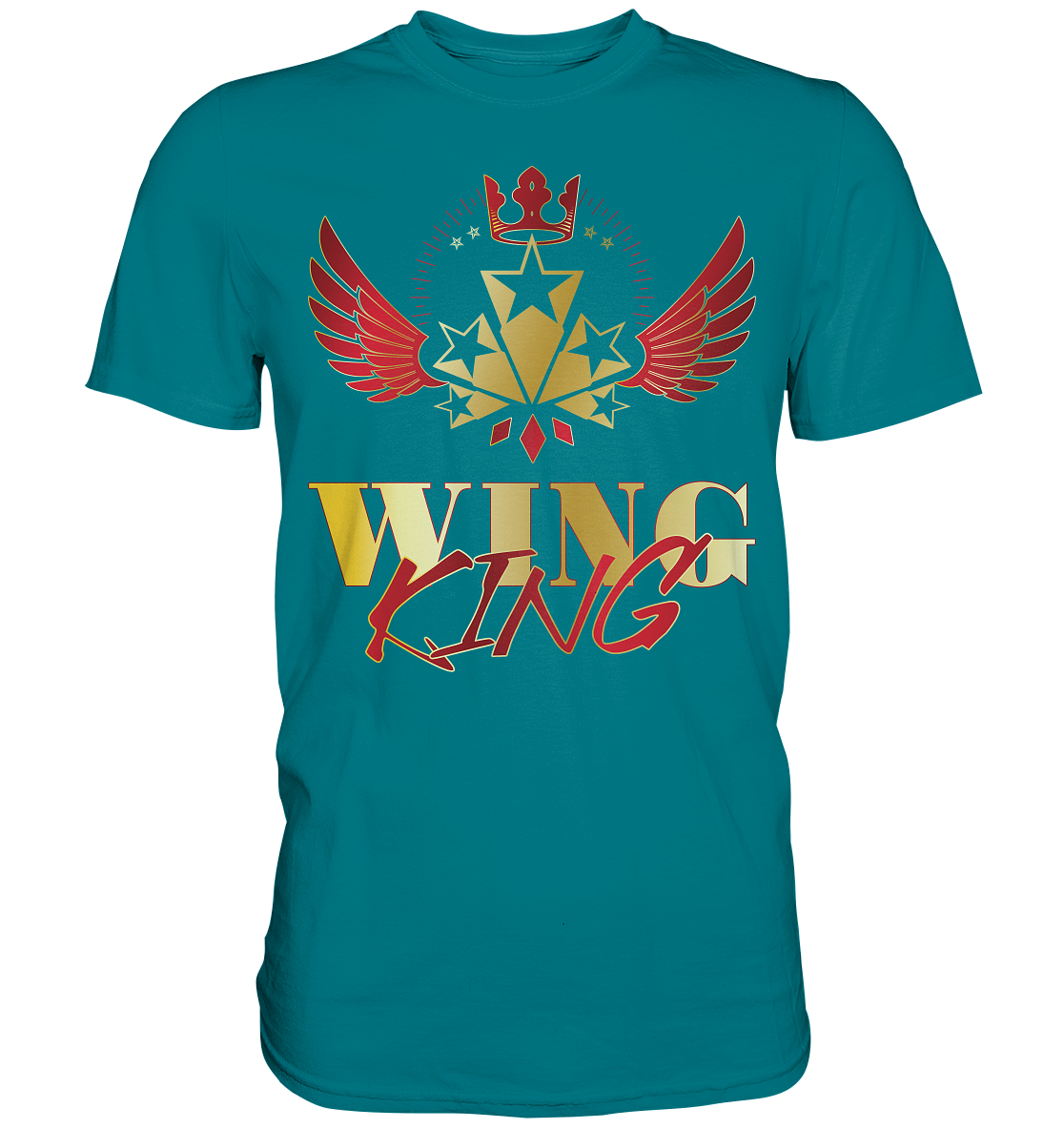 Goldwing - Wing King rot/gold - Premium Shirt