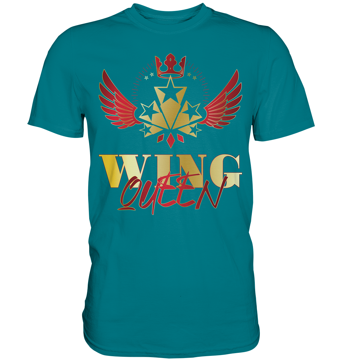 Goldwing - Wing Queen rot/gold - Premium Shirt