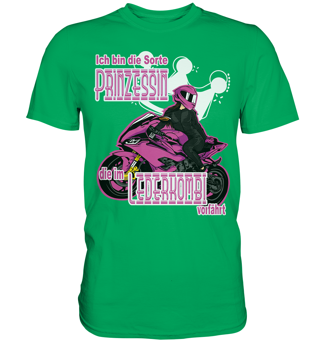 Frauenpower - Prinzessin mit Helm  - Premium Shirt