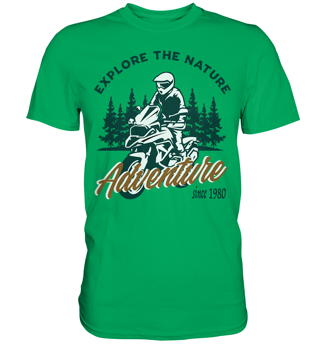 Explore the Nature - Adventure Bike 1980 - Premium Shirt