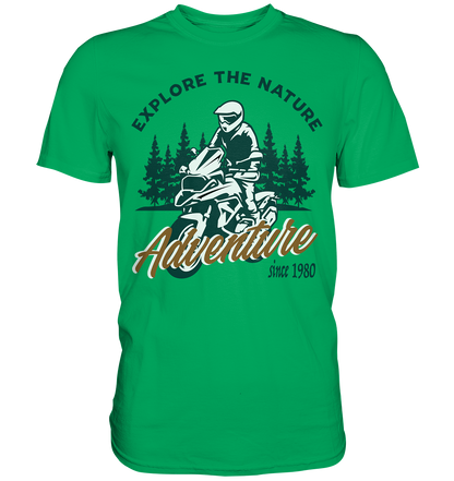 Explore the Nature - Adventure Bike 1980 - Premium Shirt