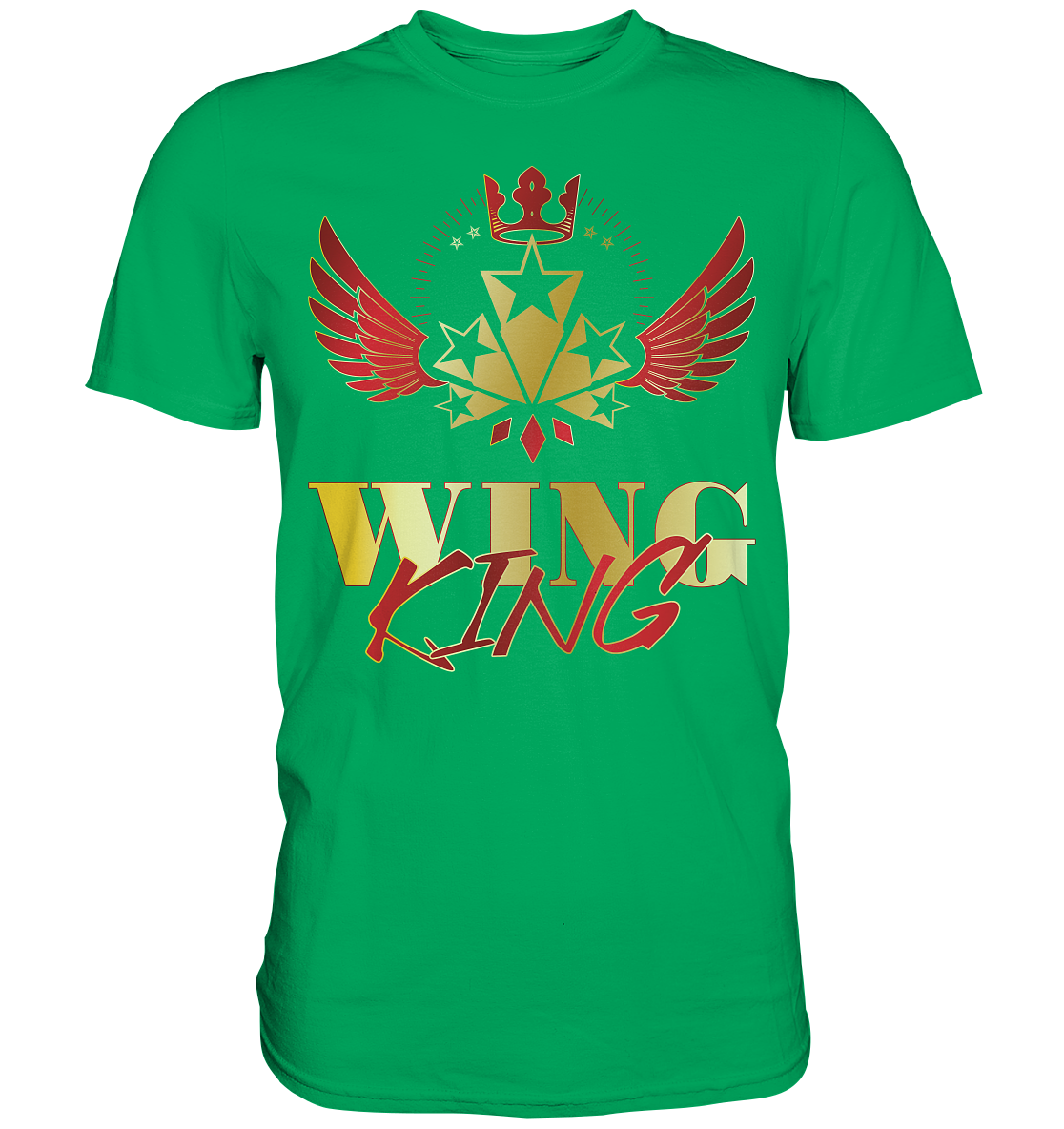 Goldwing - Wing King rot/gold - Premium Shirt