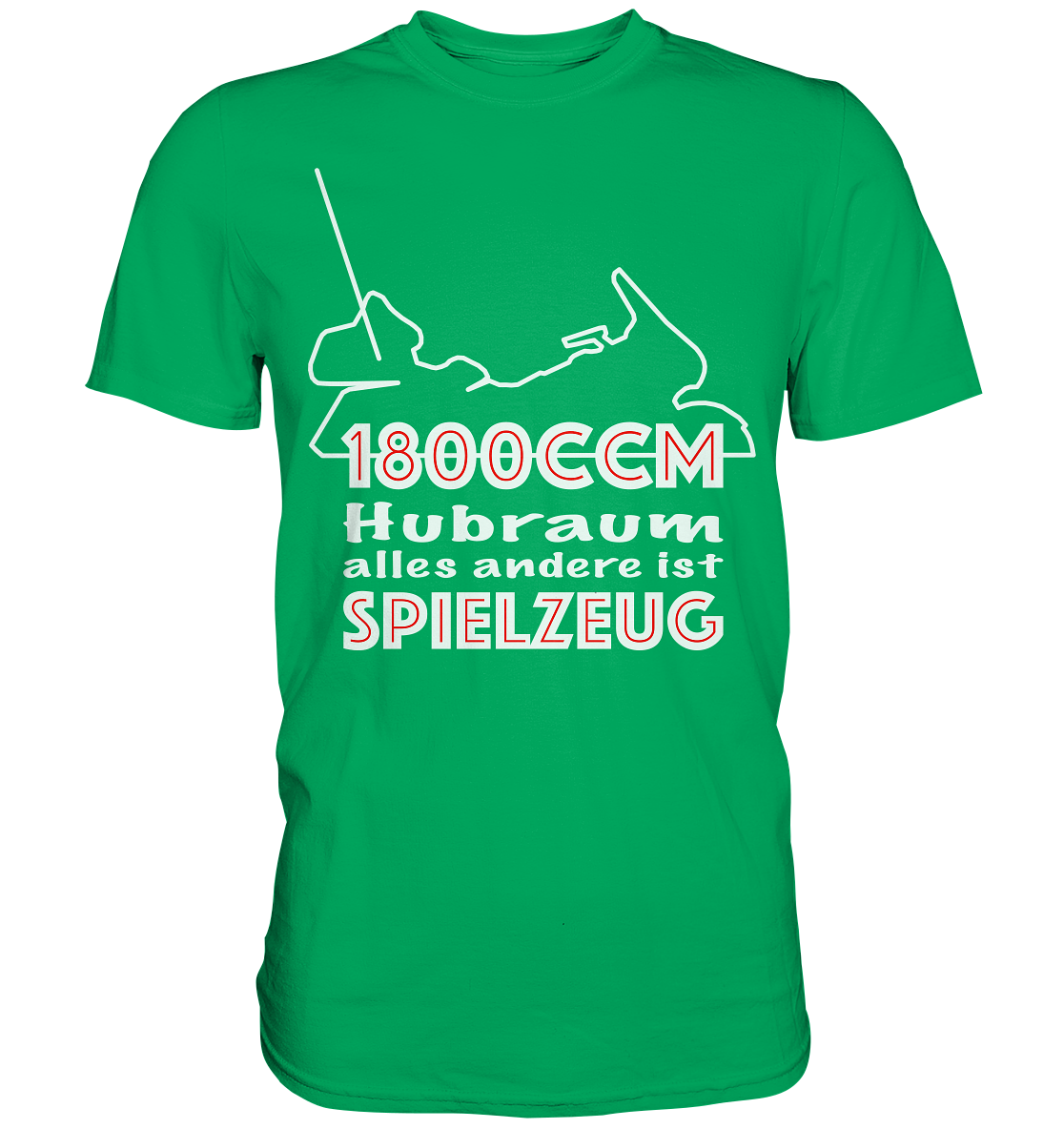 Goldwinger Spruch - 1800ccm Spielzeug - Premium Shirt