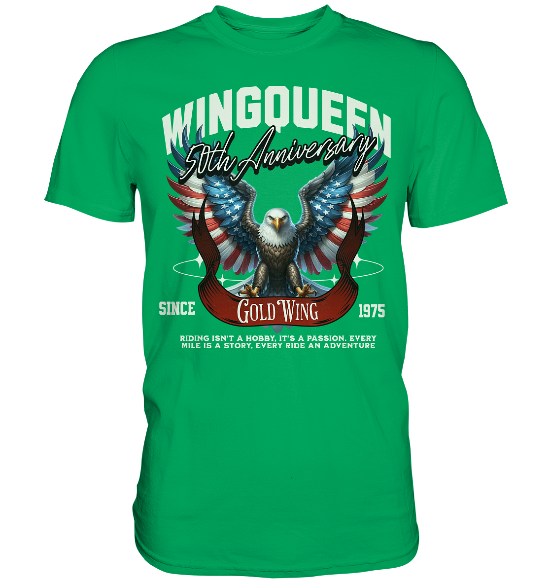 Goldwing Wing Queen 50 Jubiläum 1975 - Premium Shirt