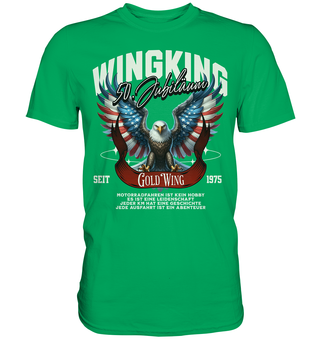 Goldwing Wing King 50 Jubiläum 1975 - Premium Shirt