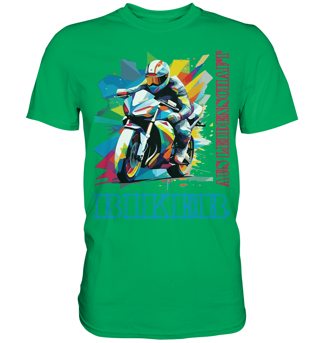 Biker aus Leidenschaft - Abstrakt  - Premium Shirt