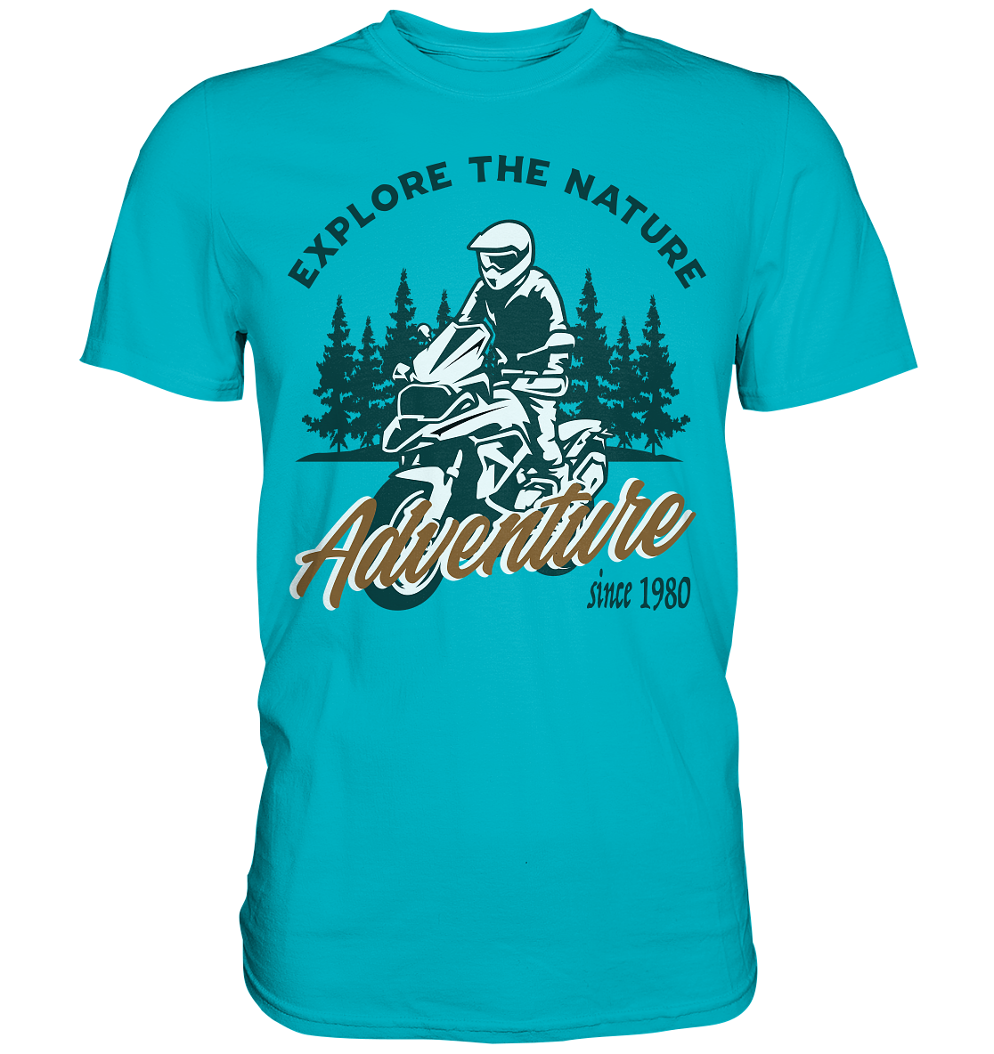 Explore the Nature - Adventure Bike 1980 - Premium Shirt