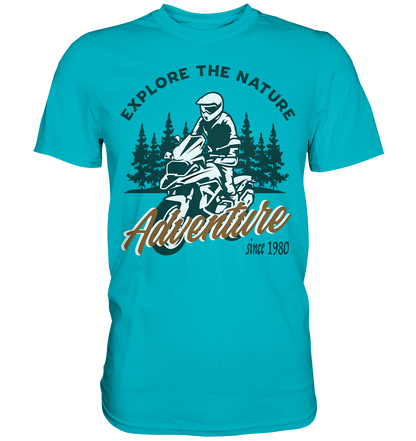 Explore the Nature - Adventure Bike 1980 - Premium Shirt