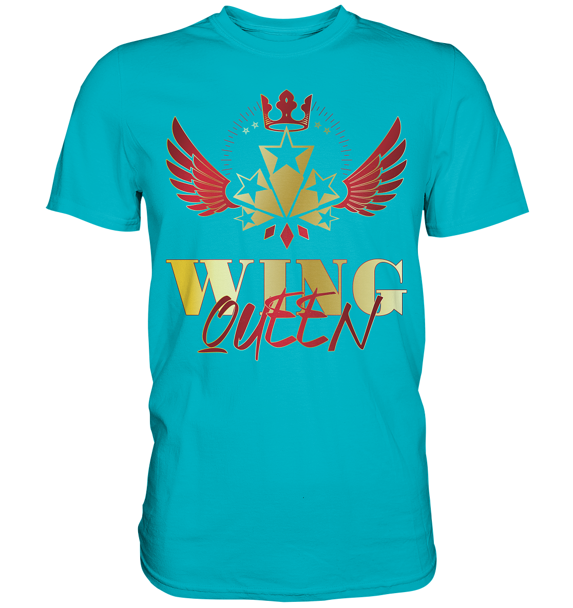 Goldwing - Wing Queen rot/gold - Premium Shirt