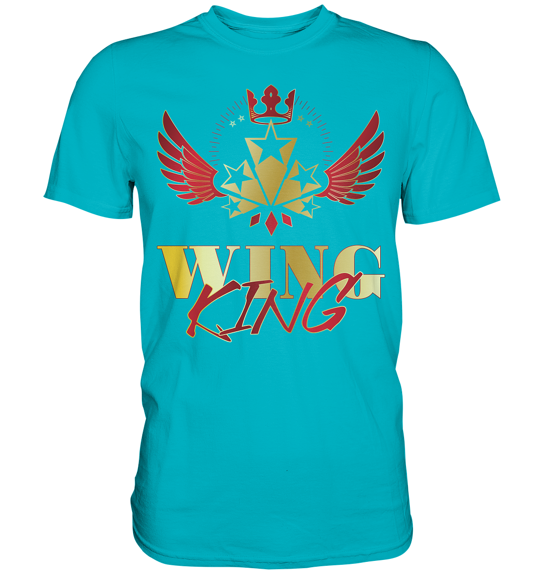 Goldwing - Wing King rot/gold - Premium Shirt