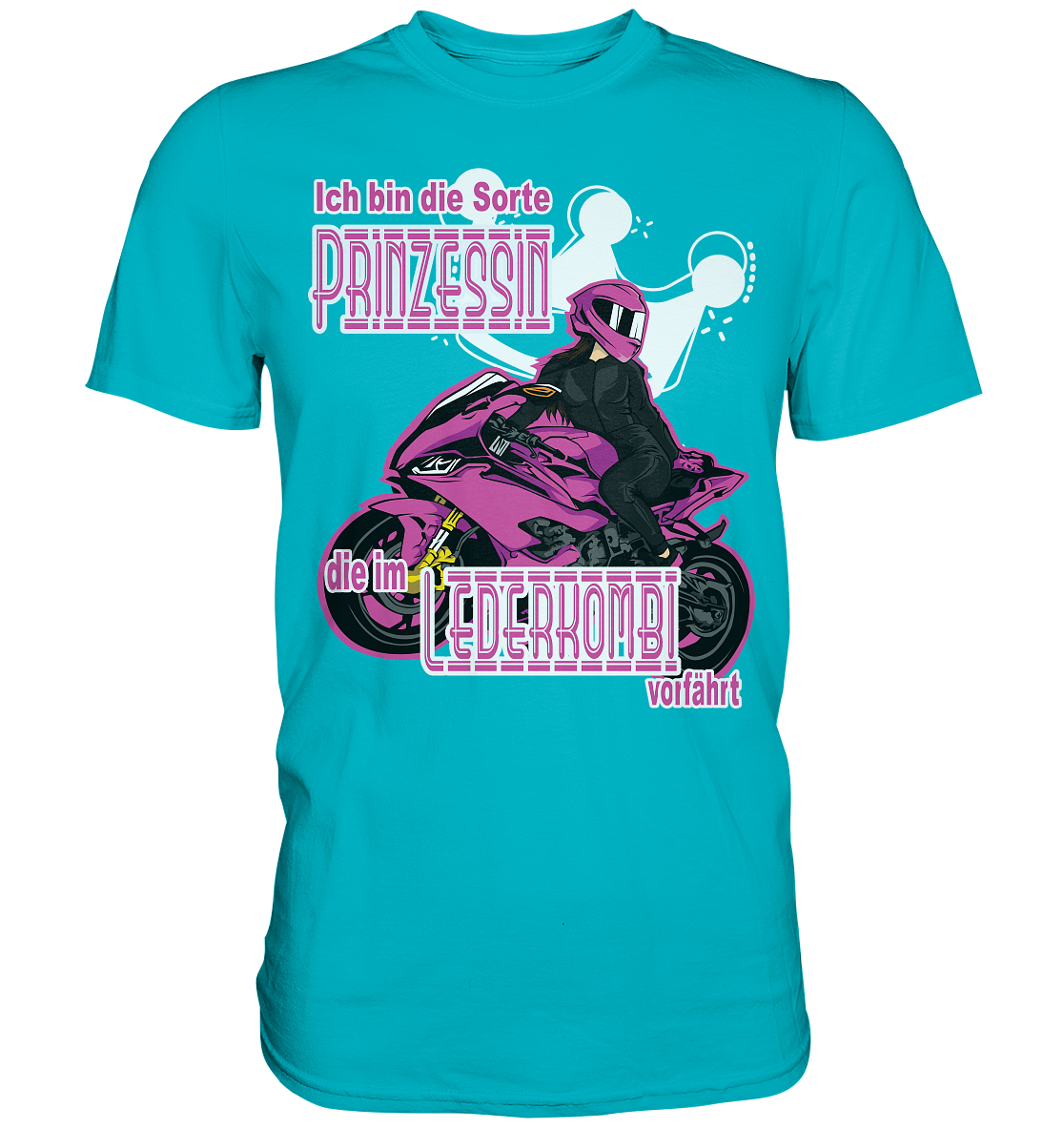 Frauenpower - Prinzessin mit Helm  - Premium Shirt