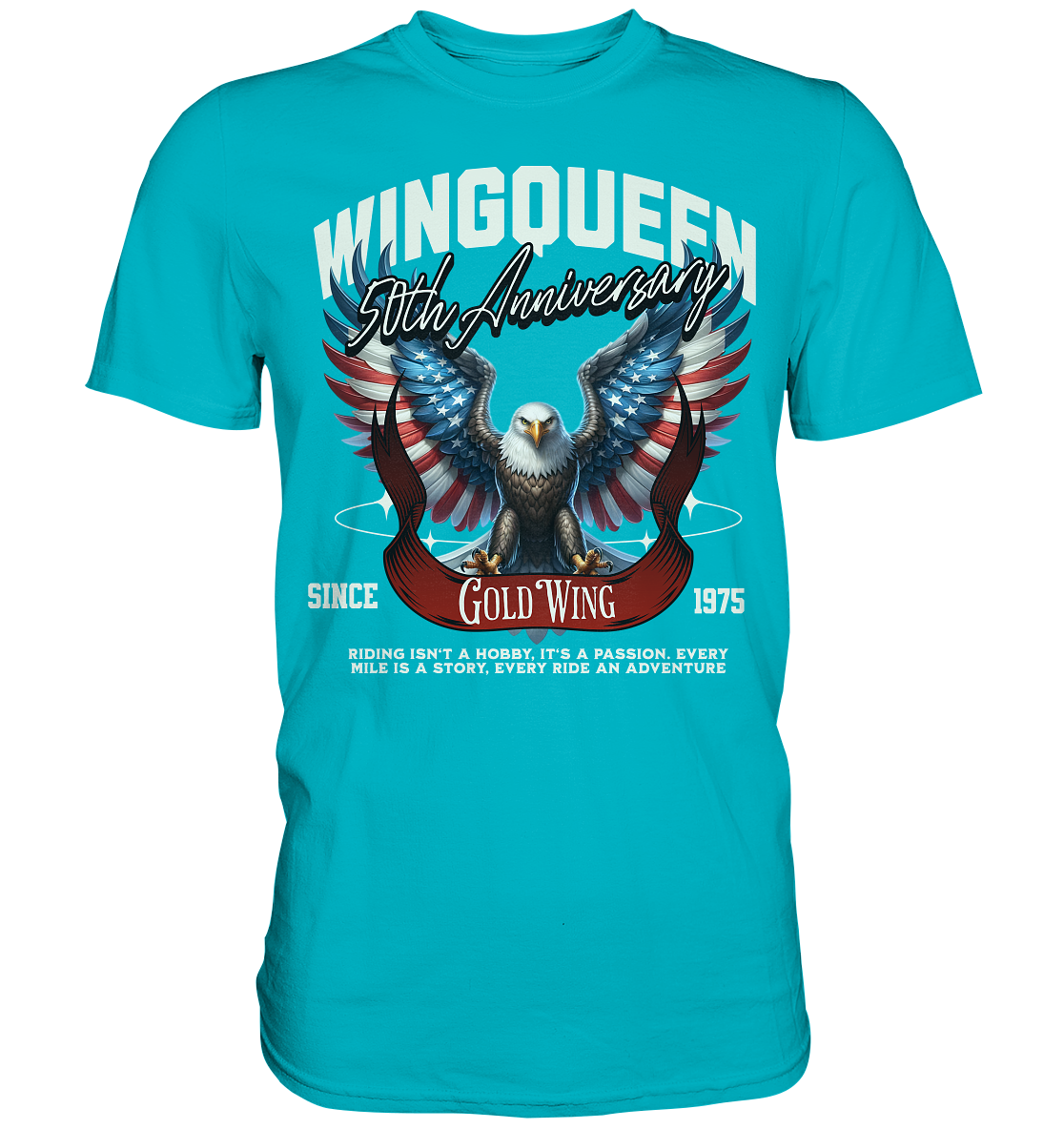 Goldwing Wing Queen 50 Jubiläum 1975 - Premium Shirt