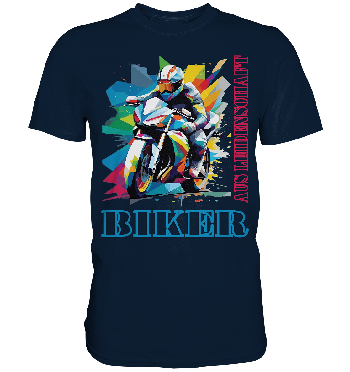Biker aus Leidenschaft - Abstrakt  - Premium Shirt