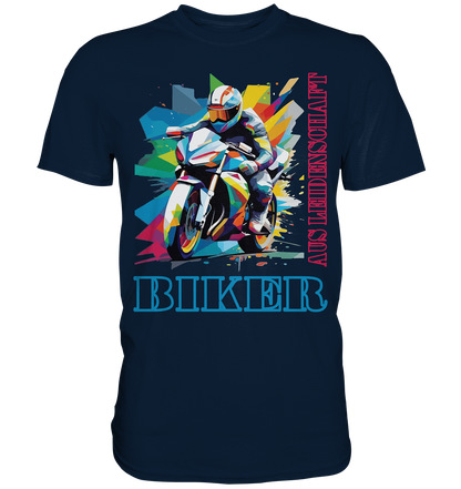 Biker aus Leidenschaft - Abstrakt  - Premium Shirt