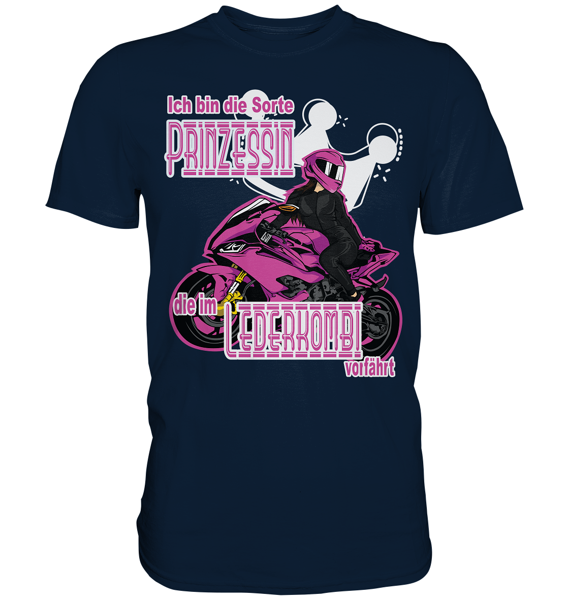 Frauenpower - Prinzessin mit Helm  - Premium Shirt