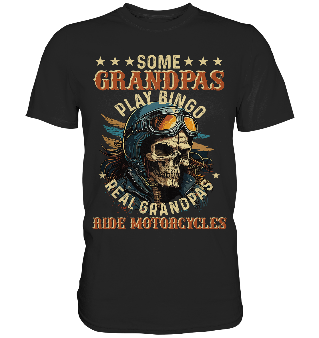 Echte Opas fahren Motorrad - Premium Shirt