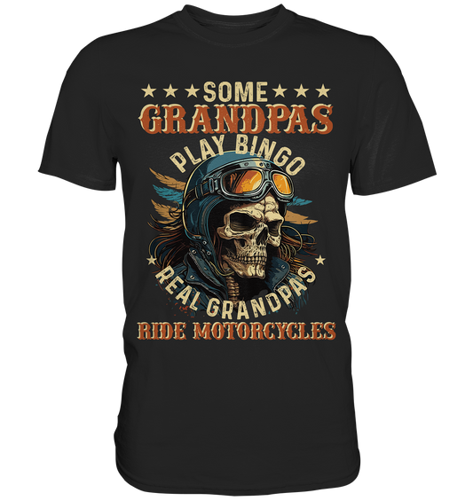 Echte Opas fahren Motorrad - Premium Shirt