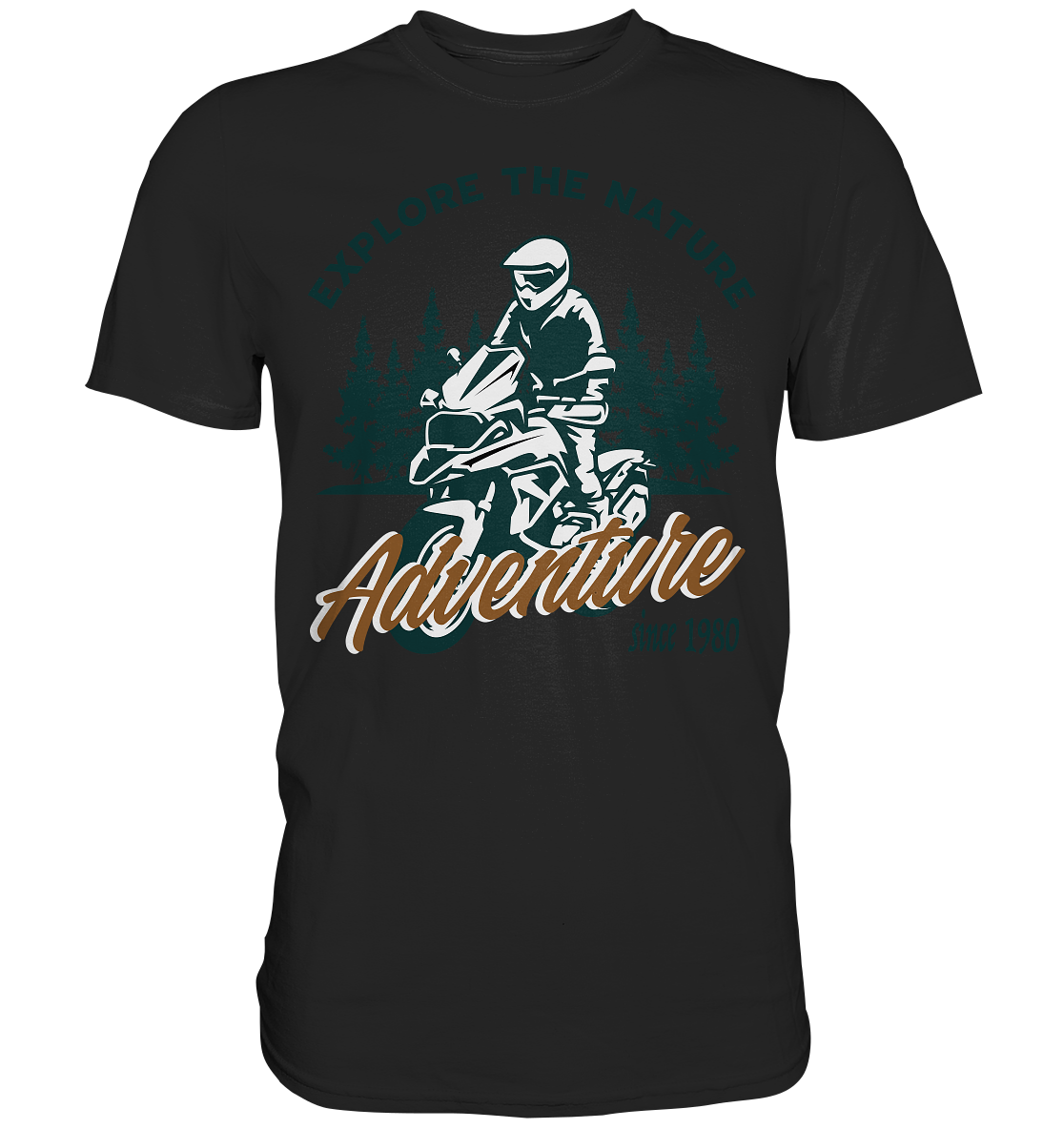 Explore the Nature - Adventure Bike 1980 - Premium Shirt